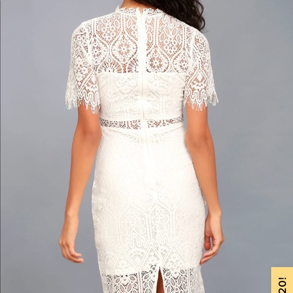 Lulu’s | Women’s White Lace Dress Size Small - Picture 6 of 14